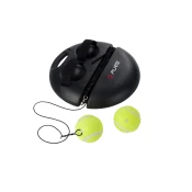 PURE2IMPROVE Teniski trening set baza i loptice, Crno-žuti