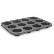 ROSBERG Kalup za mafine i projice R51223C 35x26x3 cm crni
