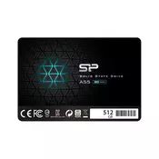 SILICON POWER Ace A55 512GB SSD, 2 5 7mm, SATA 6Gb/s, Read/Write: 560 /...