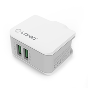 Punjac LDNIO A2203 dual USB 24A + Micro USB Kabl, Beli