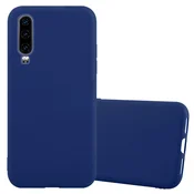Cadorabo Cadorabo Case, združljiv s Huawei v Candy Tarmno Blue - zaščitna prevleka iz fleksibilnega silikona TPU, (20572610)