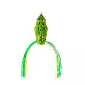 Varalica 3D zelena žaba sa suknjicom 6 cm za ribolov