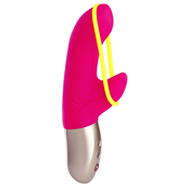 Fun Factory Amorino Dual Vibrator Pink & neon yellow 17,6 cm