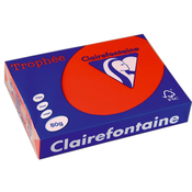 Kopirni papir u boji Clairefontaine - A4, 80 g/m2, 100 listova, Intensive Coral Red