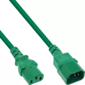 InLine 16504G strujni kabel Zeleno 1,5 m C13 spoj C14 spoj