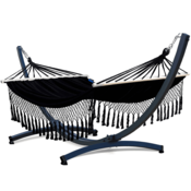 Potenza Stojalo TYTAN + viseča mreža 220x160 SANTIA XL s prečkami, črna, premium