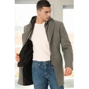 PLT8376 DEWBERRY MENS COAT-DARK GREY-2