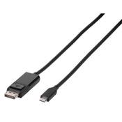 VIVANCO 1,5m USB-C - DisplayPort 45527 1,5 m, USB-C -> DisplayPort Kabel
