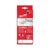 Grafitna svinčnik Aero journal 12 kos (8B-6B-4B-3B-2B-B-HB-F-H-2H-4H-5H)
