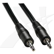 Avdio kabel Jack 3,5 mm - moški–moški, 10 m, črn