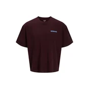 JACK & JONES Majica JORBARCELONA svijetloplava / bordo / lubenica roza