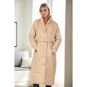 Z6688 DEWBERRY WOMENS COAT-BEIGE-2