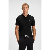 BOSS za moške. 50543891 Polo majica Future črna (M), Črna, Priložnostno, Poliester, Kratek rokav