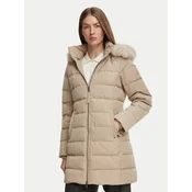 Tommy Hilfiger Zimska jakna Heritage Tyra WW0WW51563 Bež Regular Fit