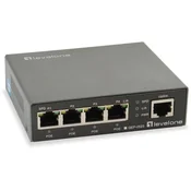 LevelOne GEP-0523 5-Port Gigabit PoE Switch, 4 PoE izhodi, 60W