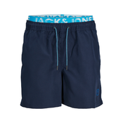 JACK & JONES Kratke kopalne hlače FIJI, modra