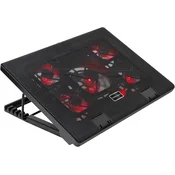 Mars Mars Gaming MNBC2 rashladna podloga za gaming prijenosno racunalo do 17,3 s 5 ventilatora, RGB LED