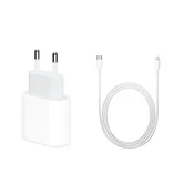 Stenski polnilnik s hitrim polnjenjem, združljiv z 18 W za iPhone 12 Mini / 12 / 12 Pro / 11 Pro Max in podatkovni kabel USB-C na Lightning s hitrim polnjenjem, 2 m, 37 W