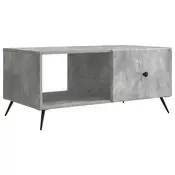 vidaXL Klubska miza Betonsko siva 90 x 50 x 40 cm Inženirski les