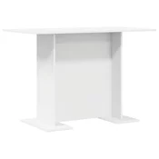 vidaXL vidaXL Jedilna miza Bela 110x60x75 cm Inženirski les, (22008718)