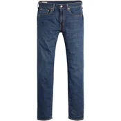 LEVIS  Kavbojke 502 Taper Linen + Denim temno modra