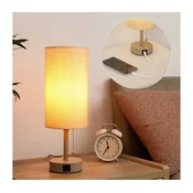 Brilagi - Stona lampa sa USB prikljuckom TABLON 1xE27/25W/230V, bež