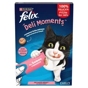 Purina PUI Felix Deli Moments losos - priboljški za mačke, 4x10g