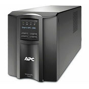 APC - APC Smart-UPS 1500VA, Line Interactive, Sine Wave, Tower, 1500VA/1000W, 230V, AVR, 8x IEC C13, Battery Pack 17Ah (RBC7), SmartConnect Port + SmartSlot, Interface Ports USB and Serial (RJ45), LCD