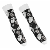 Nogavice Rolling Stones - Classic Tongues - ČRNA - ROCK OFF - RSSCK04MB
