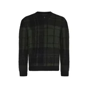 Barbour Pulover Hunham temno modra/oliva/črna