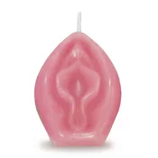 Edenova sveča - Vonj vanilije, oblika vagine - Roza