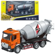 slomart LEAN TOYS mešalec betona, kovinski, HUINA, oranžni, 1:50