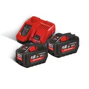 AKU.POWER SET M18 HNRG-122 Li-Ion 2xAku.12,0Ah+FC