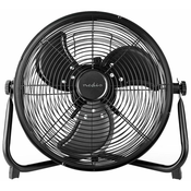 NEDIS sobni ventilator/ promjer 30 cm/ snaga 43 W/ kontinuirana brzina/ nagibni/ punjivi/ USB-A/ met