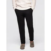 Ombre Mens sweatpants joggers with contrasting stripes - black