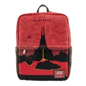 LOUNGEFLY Ranac Star Wars Lands Mustafar Mini Backpack crveni