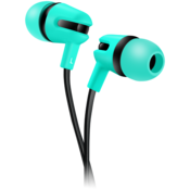 CANYON SEP-4, Stereo earphone with microphone, 1.2m flat cable, Green, 22*12*12mm, 0.013kg - CNS-CEP4G