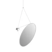 AMISOL LED VISEČA SVETILKA 110 KIT 53W 3000K dim. DALI SREBRNA LP1D910S000002+LP1D910/200020