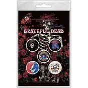 Grateful Dead Skeleton & Rose Odznak