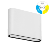 LED stenska svetilka 2x3W CCT IP54 JR503A bela
