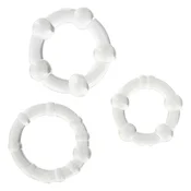 SuperLove Stay Hard Cock Rings Set Clear
