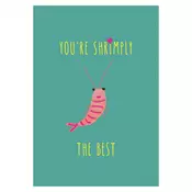 Čestitka Yay Card, Shrimply the Best YC074