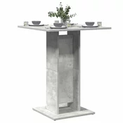 VIDAXL Bistro mizica betonsko siva 60x60x75 cm iverna plošča
