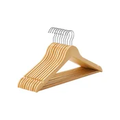 Songmics Obešalniki za oblačila 44.5x23x1.2 cm naravni