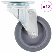 vidaXL Gibljiva kolesa 12 kosov 75 mm