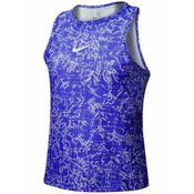 Majica kratkih rukava za djevojčice Nike Court Dri-Fit Victory Tank Printed G - concord/white