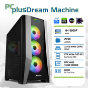 PCPLUS Dream Machine i9-13900F 32GB 2TB NVMe SSD GeForce RTX 4080 16GB gaming stolno racunalo