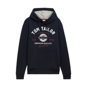 TOM TAILOR Majica  marine / temno rdeča / bela