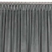 Curtain VILA color graphite style classic dragon tape transparent 5 cm velvet 200x175 HOMEDE