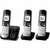 Panasonic KX-TG6823 DECT telefon Identifikacija poziva Crno, Srebro